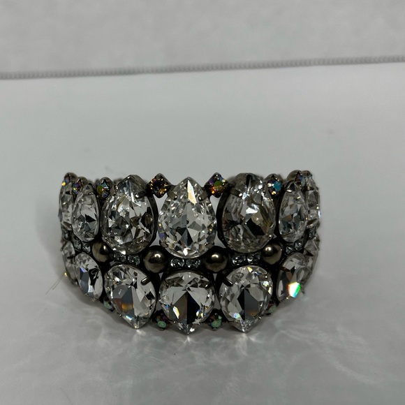 Sorrelli Cuff bracelet Swarovski crystals adjustable size - Picture 3 of 6